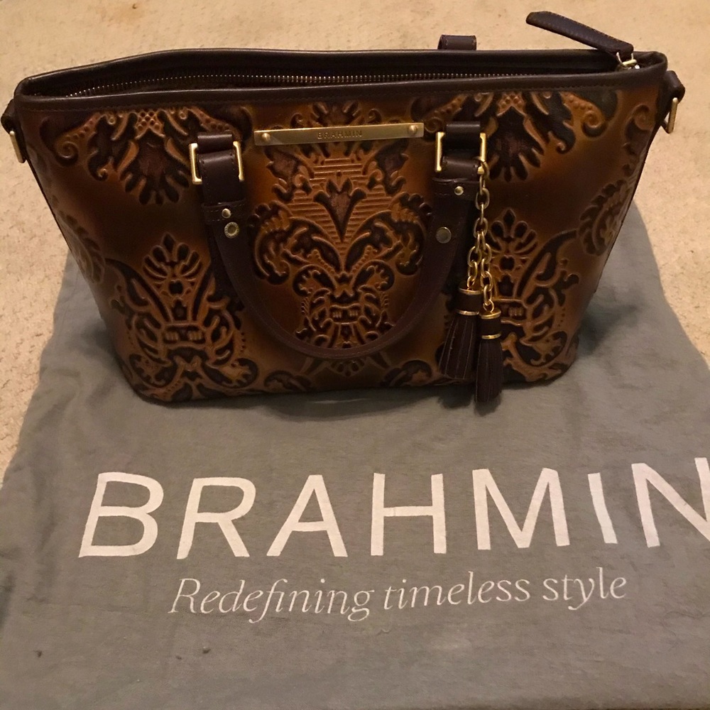 Brahmin Mini Asher in Brown Fresco
